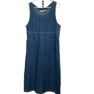Vintage Cabin Creek Jumper Dress Denim Size MP